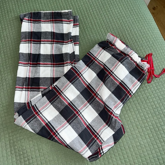 100% Cotton Plaid Tartan Holiday Lightweight Flannel Pajama Lounge Pants - Picture 4 of 6